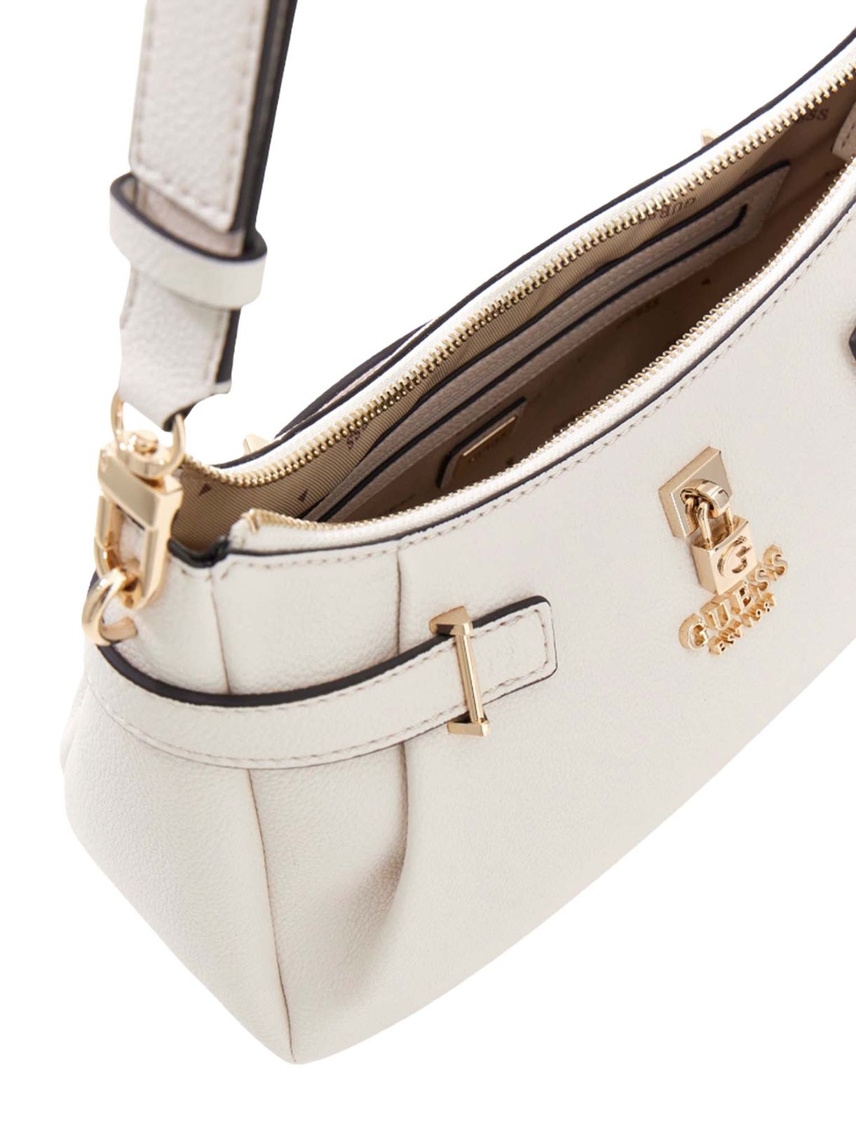 Guess Yesba Schultertasche Cream White