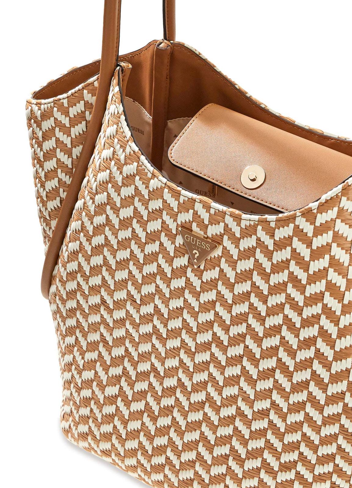 Guess Tessi 2 in 1 Handtasche Cognac