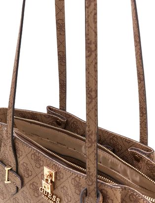 Guess Yesba Girlfriend Schultertasche Braun
