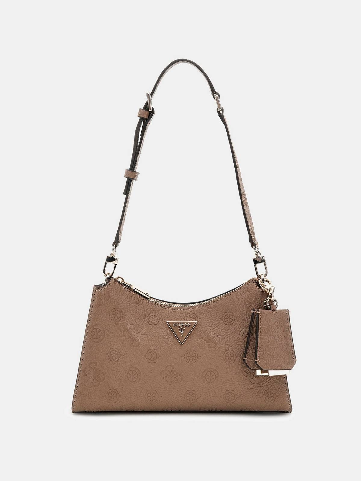 Guess Cresidia Schultertasche Dark Taupe