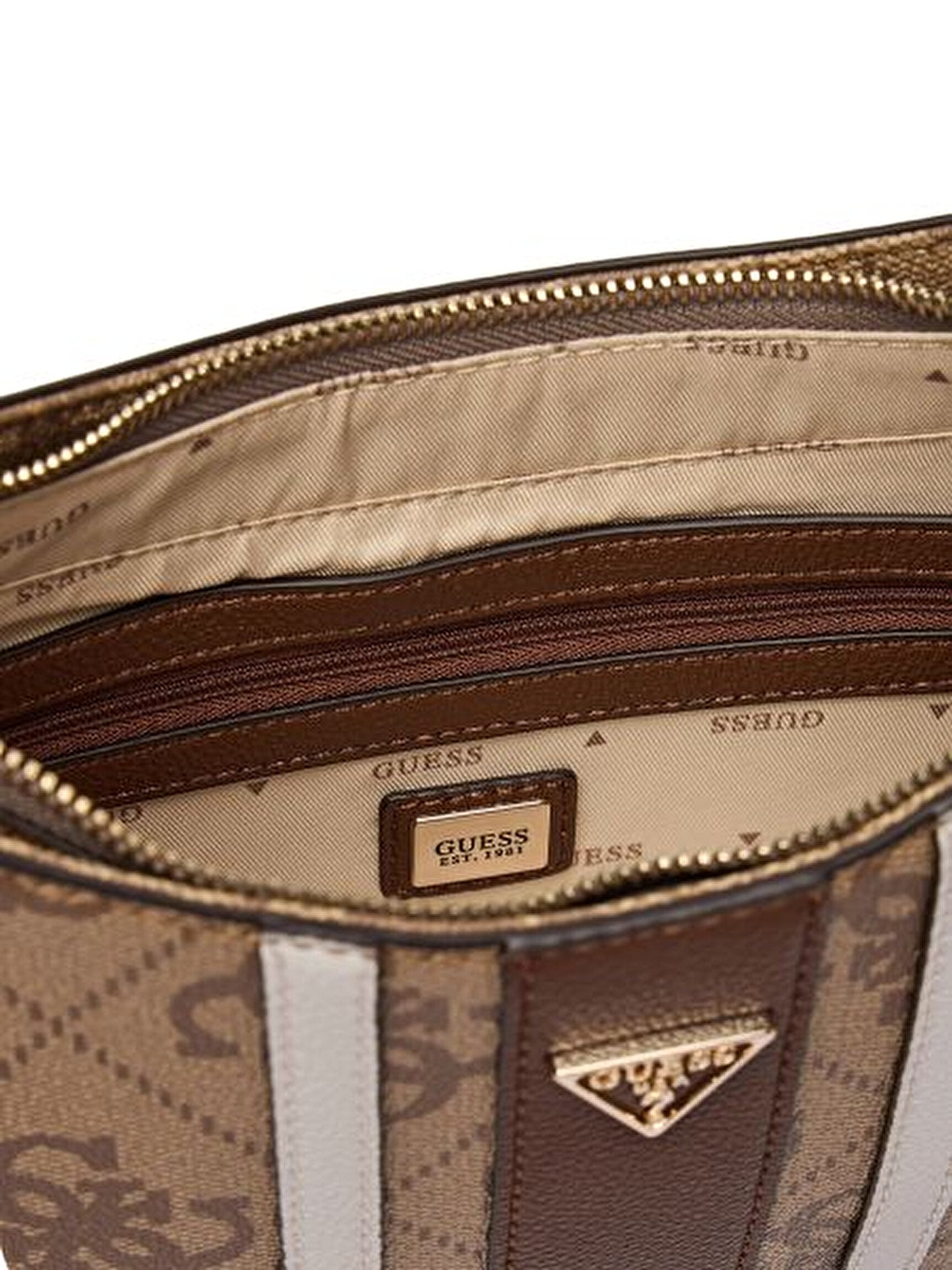 Guess Noelle Schultertasche Braun Erenia