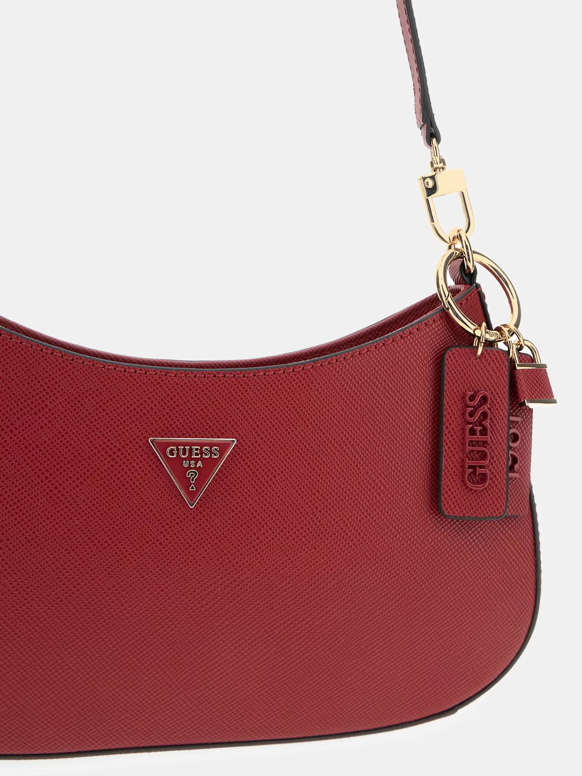 Guess Noelle II Saffiano Schultertasche Rot