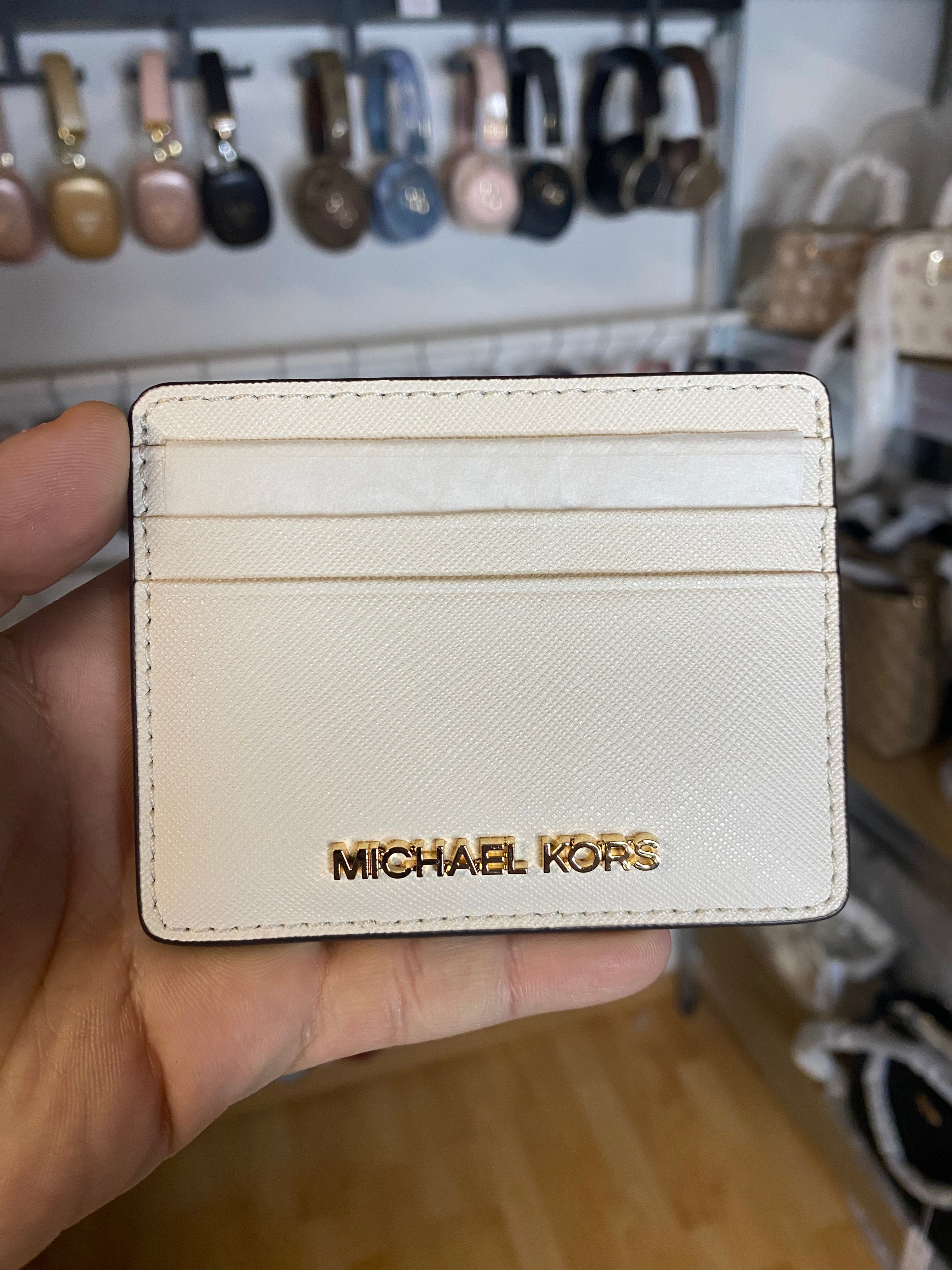 Michael Kors Jet Set Travel Kartenhalter Creme