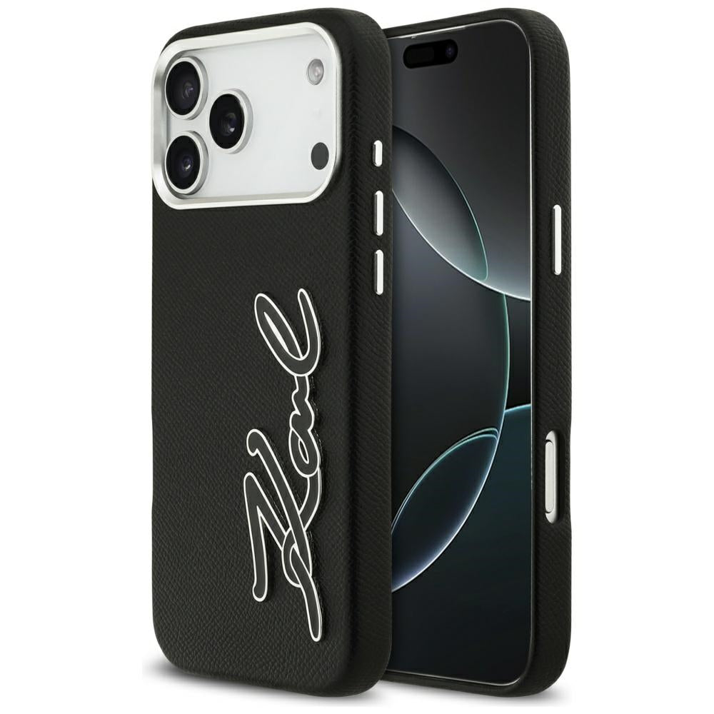 Karl Lagerfeld Grained Signature Case