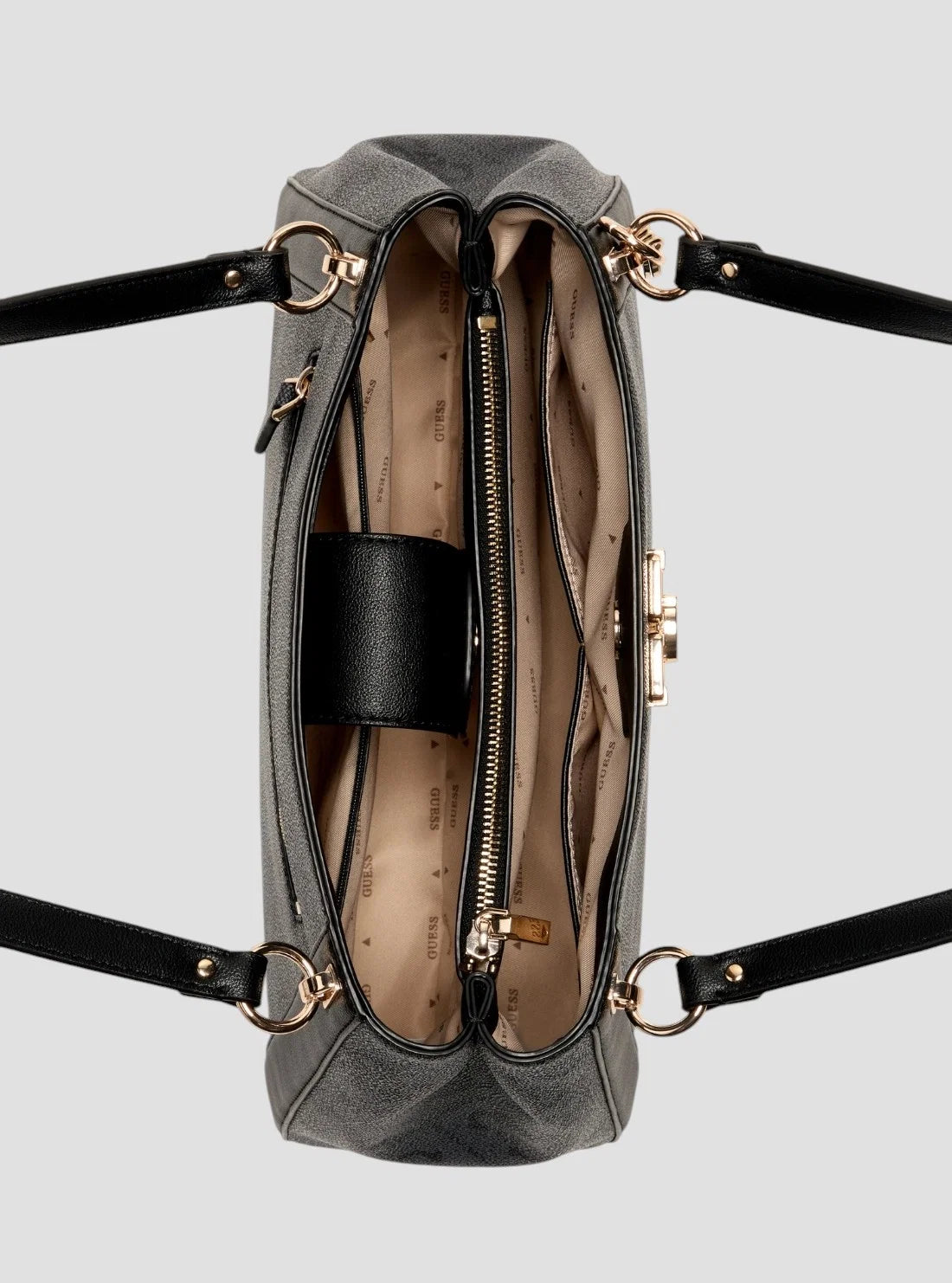 Guess Karnilla Girlfriend Carryall Schultertasche Grau