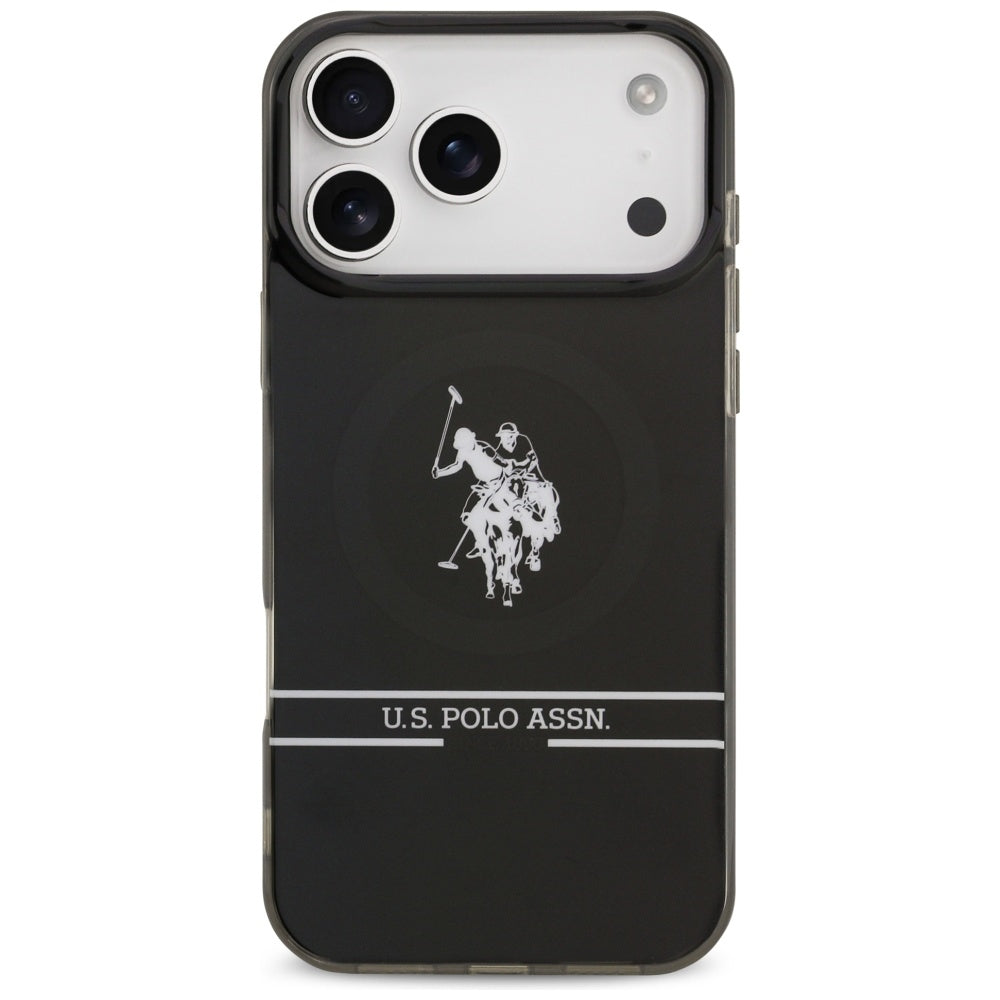 U.S. Polo Bottom Stripe MagSafe Schwarz iPhone Hülle