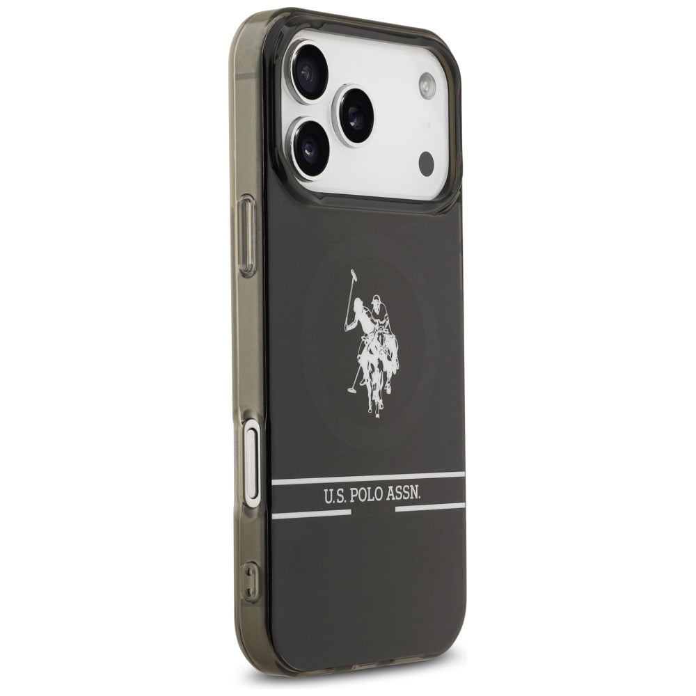 U.S. Polo Bottom Stripe MagSafe Schwarz iPhone Hülle
