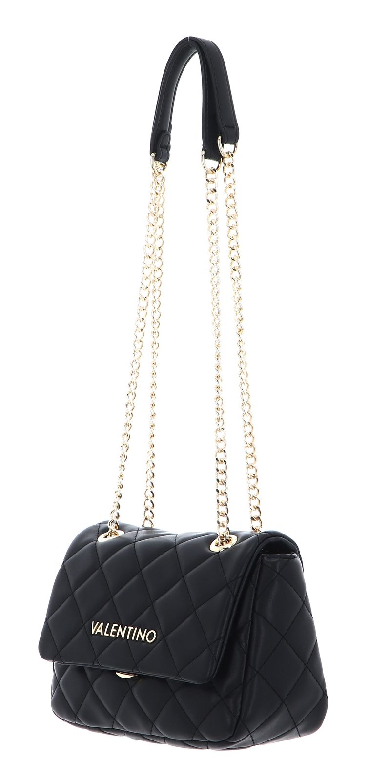 Valentino gesteppte Schultertasche schwarz