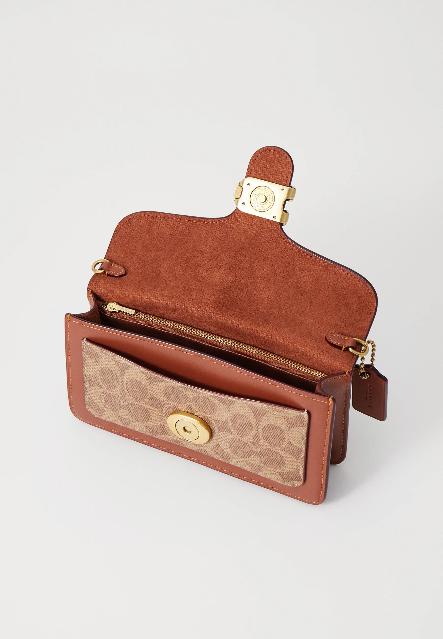 Coach Clutch Umhängetasche Rot