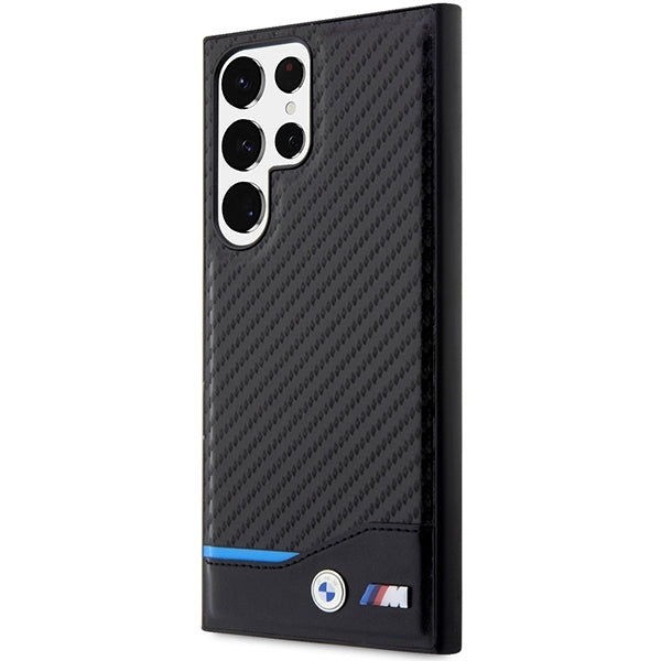 BMW Samsung Carbon Blue Stripe Case