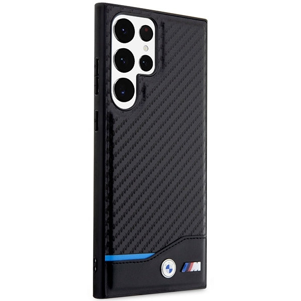 BMW Samsung Carbon Blue Stripe Case
