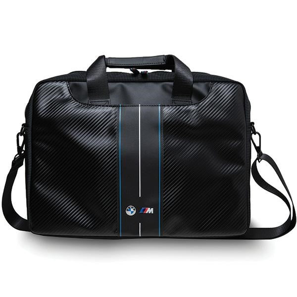 BMW Carbon Blue Stripes Laptop Notebook 16 Zoll Tasche