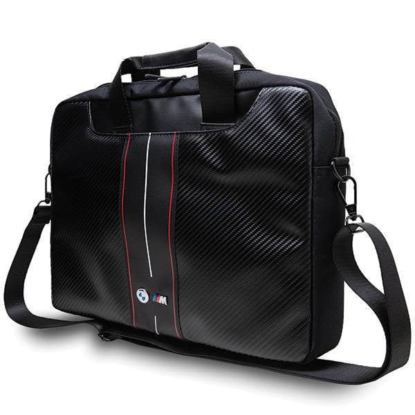 BMW Carbon Blue Stripes Laptop Notebook 16 Zoll Tasche