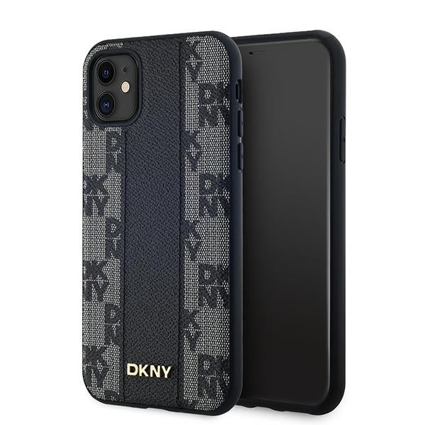 DKNY Leather Checkered Mono Pattern MagSafe Case