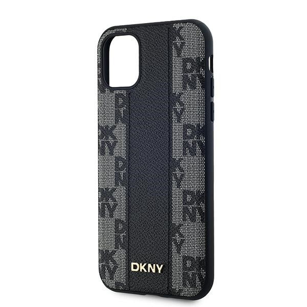 DKNY Leather Checkered Mono Pattern MagSafe Case