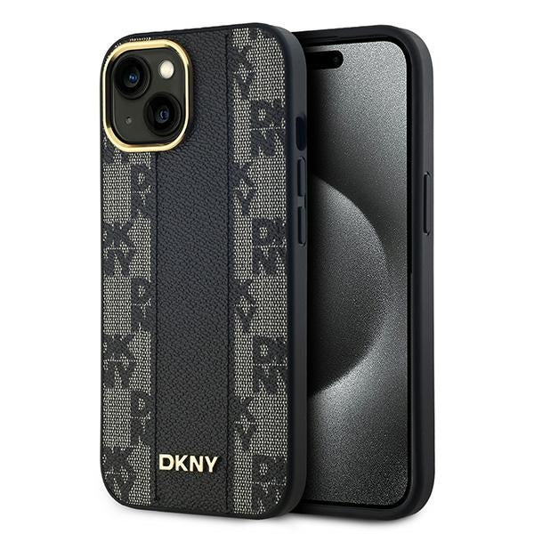 DKNY Leather Checkered Mono Pattern MagSafe Case