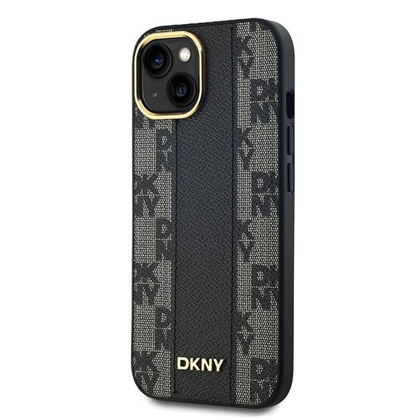DKNY Leather Checkered Mono Pattern MagSafe Case