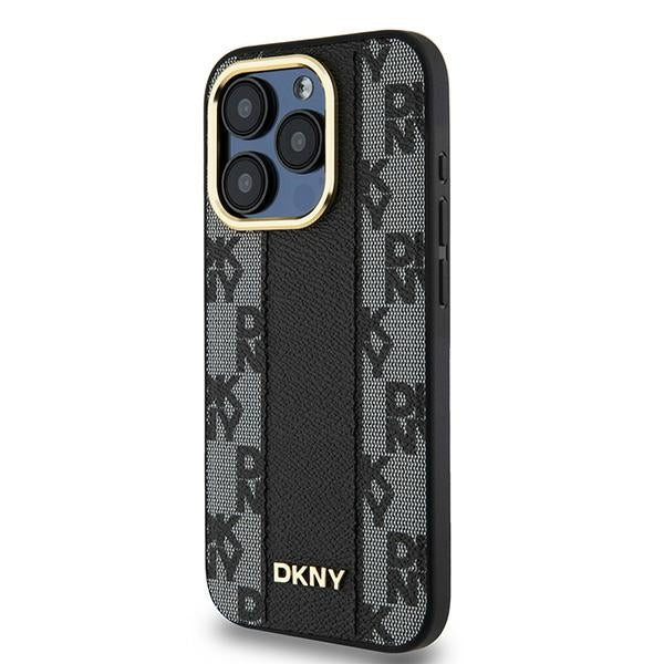 DKNY Leather Checkered Mono Pattern MagSafe Case