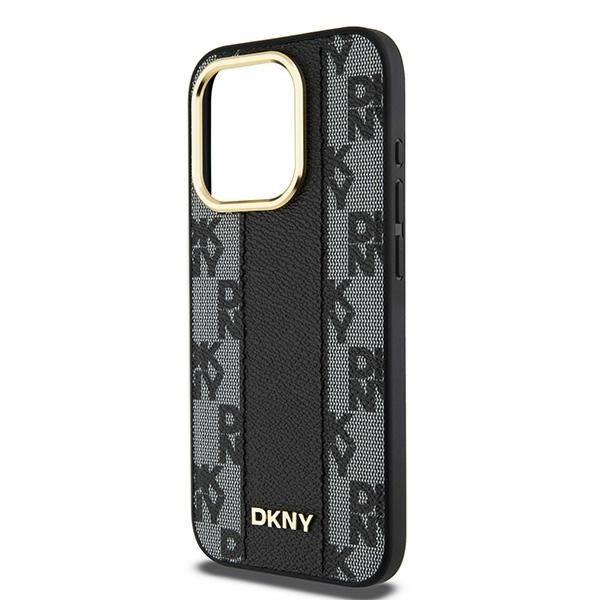 DKNY Leather Checkered Mono Pattern MagSafe Case
