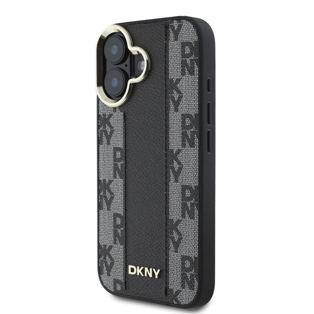 DKNY Leather Checkered Mono Pattern MagSafe Case