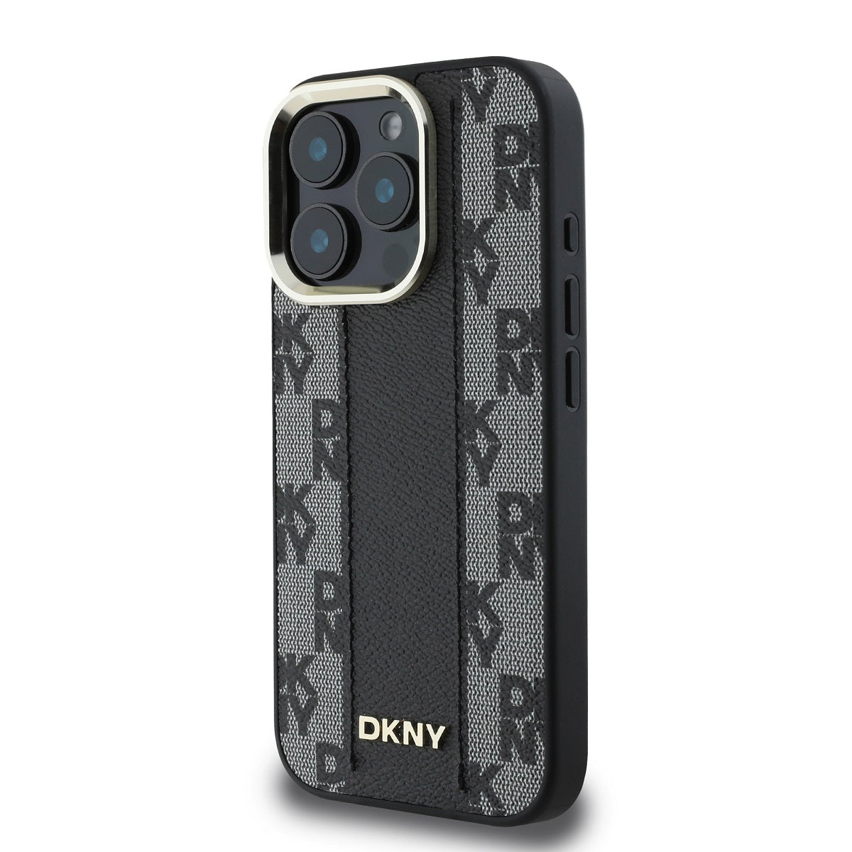 DKNY Leather Checkered Mono Pattern MagSafe Case