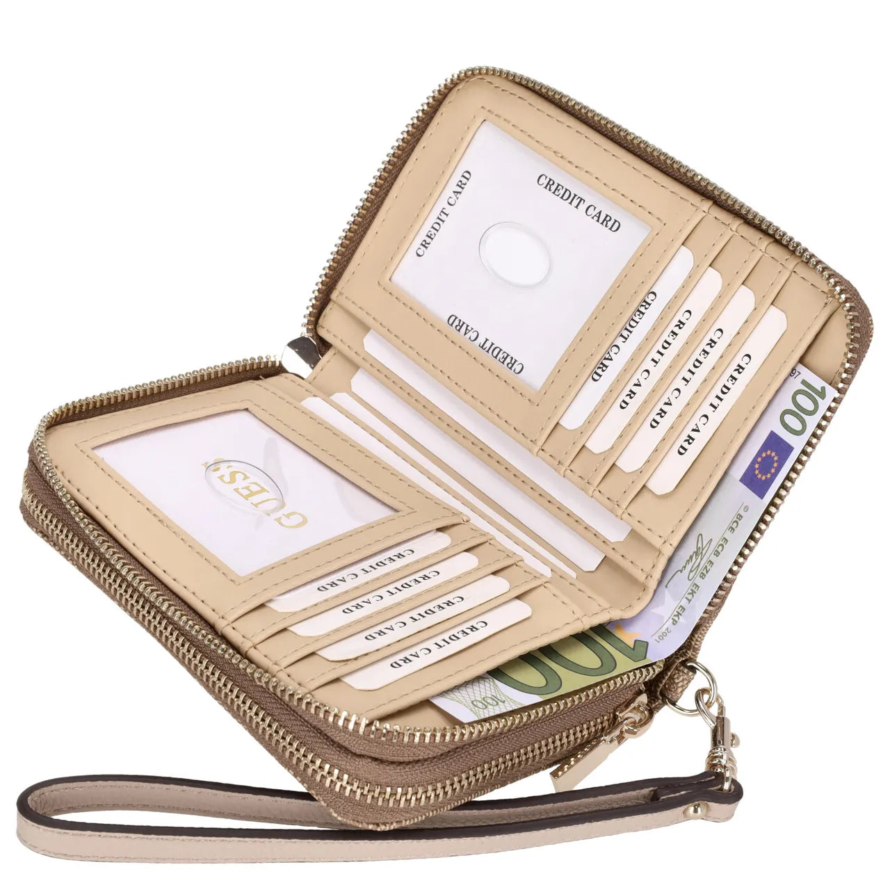 Guess Laurel SLG Medium double Zip Geldbeutel