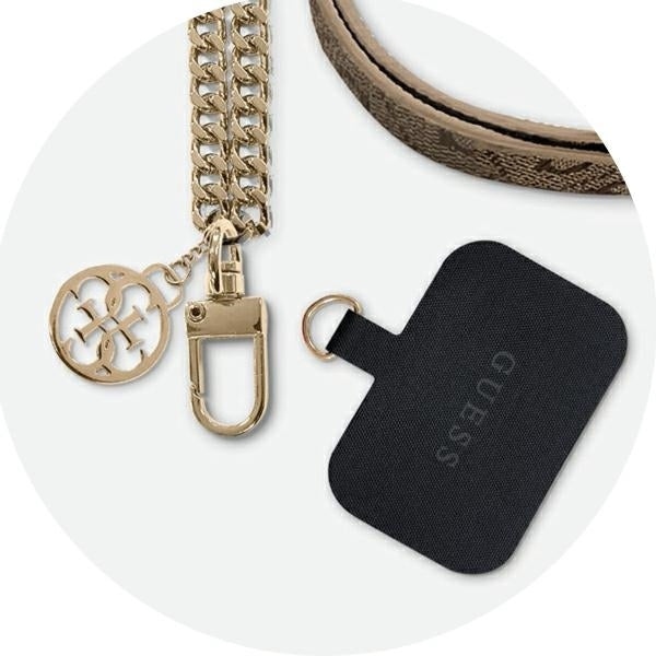 Guess Handykette Abnehmbarer Crossbody Braun