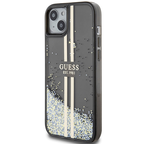 Guess Liquid Glitter Stripes Logo Case