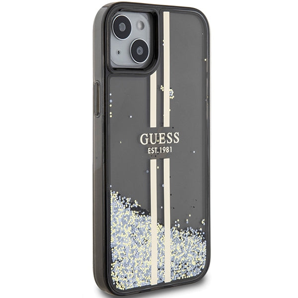Guess Liquid Glitter Stripes Logo Case