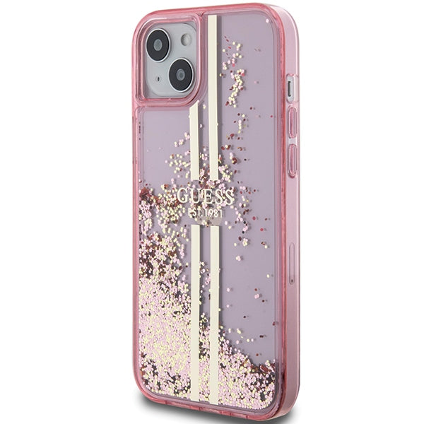 Guess Liquid Glitter Stripes Logo Case