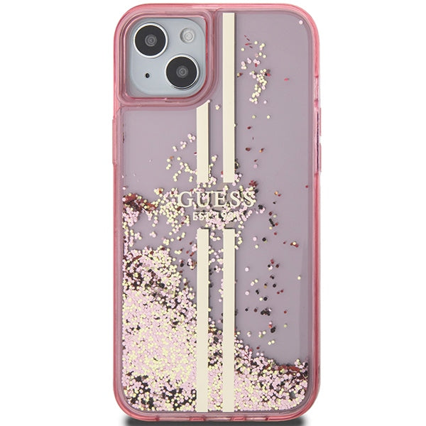 Guess Liquid Glitter Stripes Logo Case