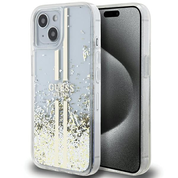 Guess Liquid Glitter Stripes Logo Case