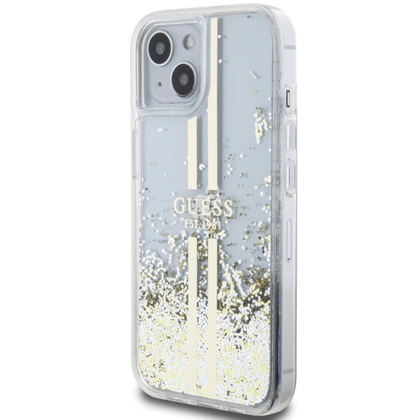 Guess Liquid Glitter Stripes Logo Case