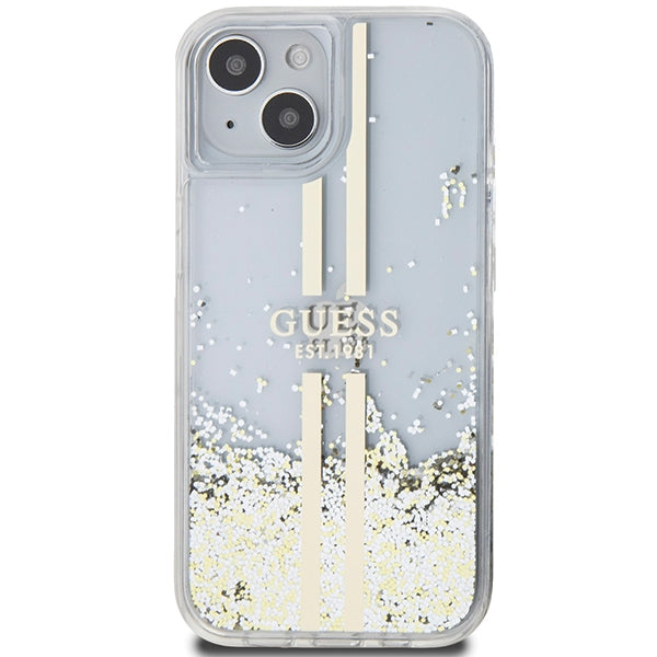 Guess Liquid Glitter Stripes Logo Case