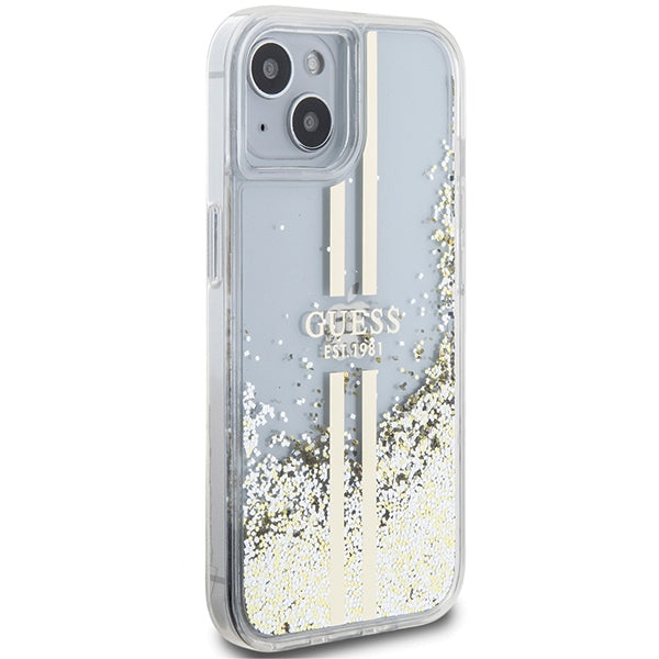 Guess Liquid Glitter Stripes Logo Case
