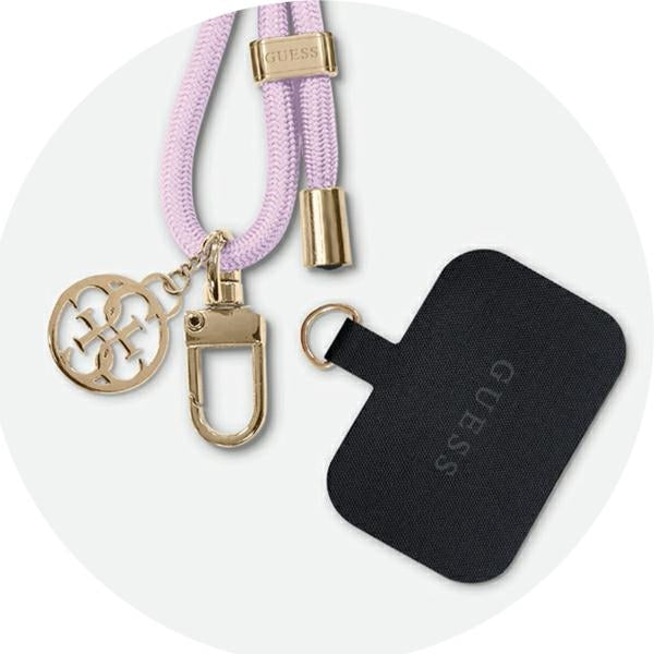 Guess Handykette Abnehmbarer Crossbody-Gurt Lila