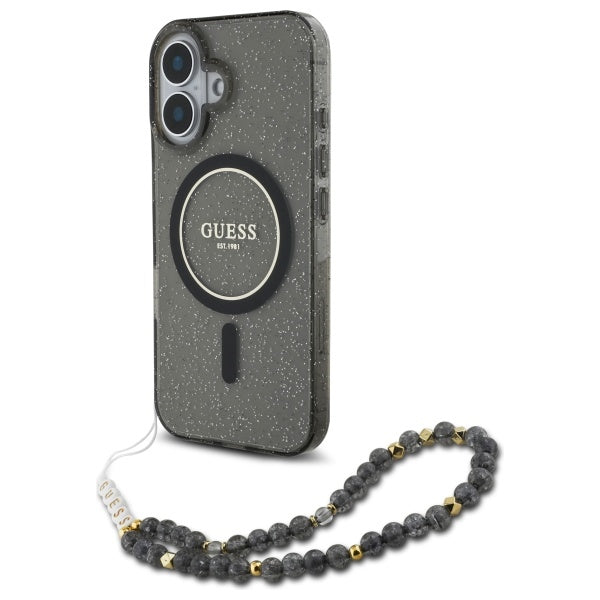 Guess Glitter Beads Strap MagSafe Case