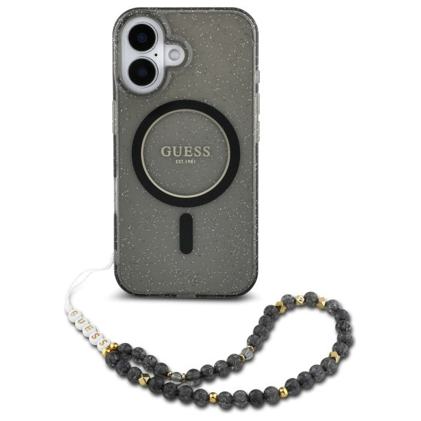 Guess Glitter Beads Strap MagSafe Case
