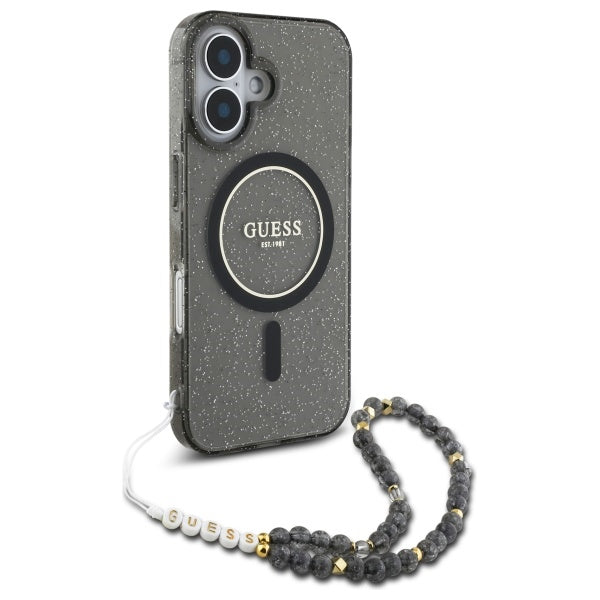 Guess Glitter Beads Strap MagSafe Case
