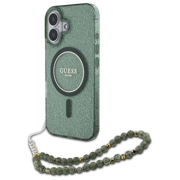 Guess Glitter Beads Strap MagSafe Case