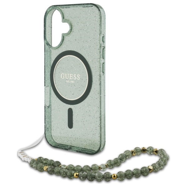 Guess Glitter Beads Strap MagSafe Case