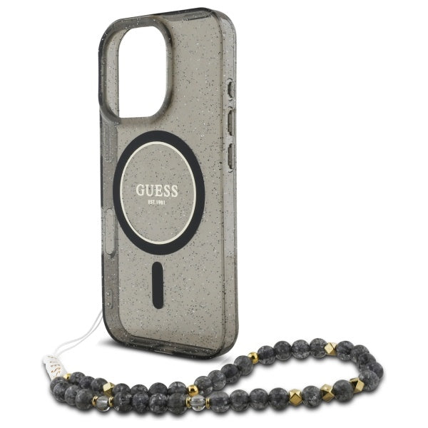 Guess Glitter Beads Strap MagSafe Case