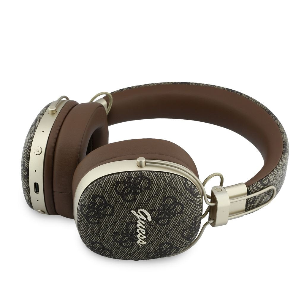 Guess 4G Metal Logo Max Headphones - Over Ear Bluetooth Kopfhörer Braun