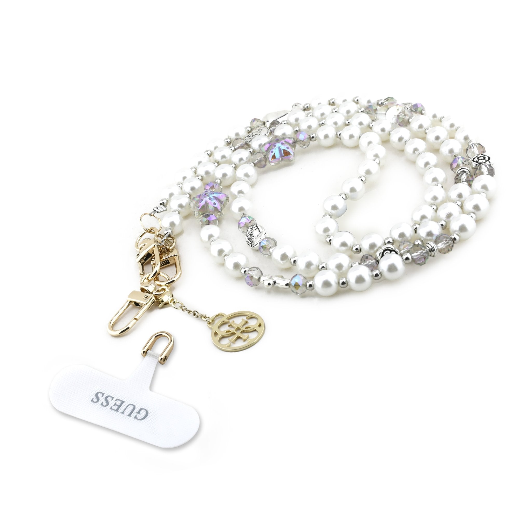 Guess Perlen Handykette Abnehmbarer Crossbody