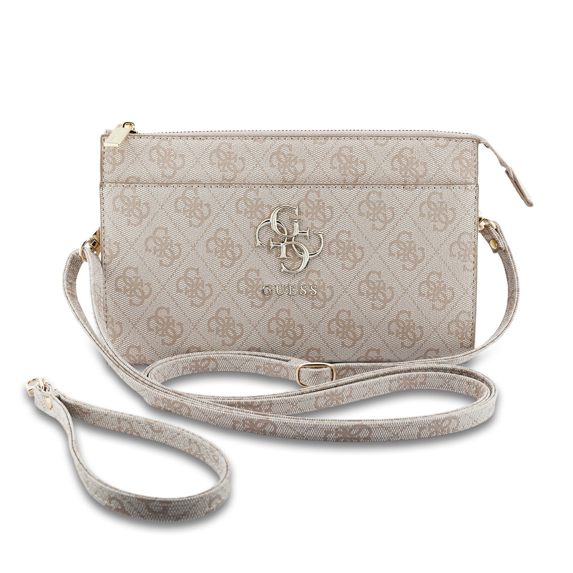 Guess Clutch 4G Big Metal Umhängetasche Rosa