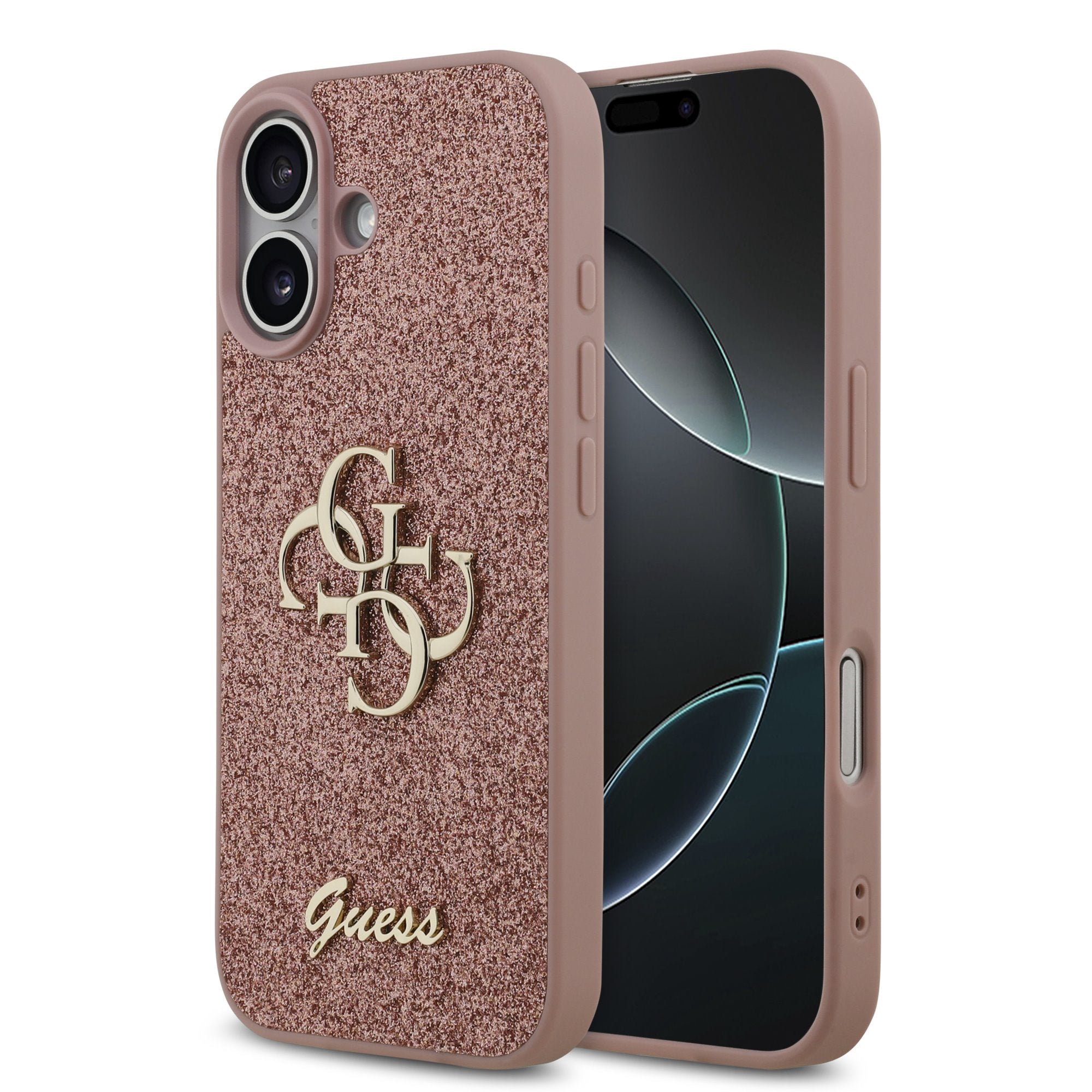 Guess Glitter Script Big 4G Case