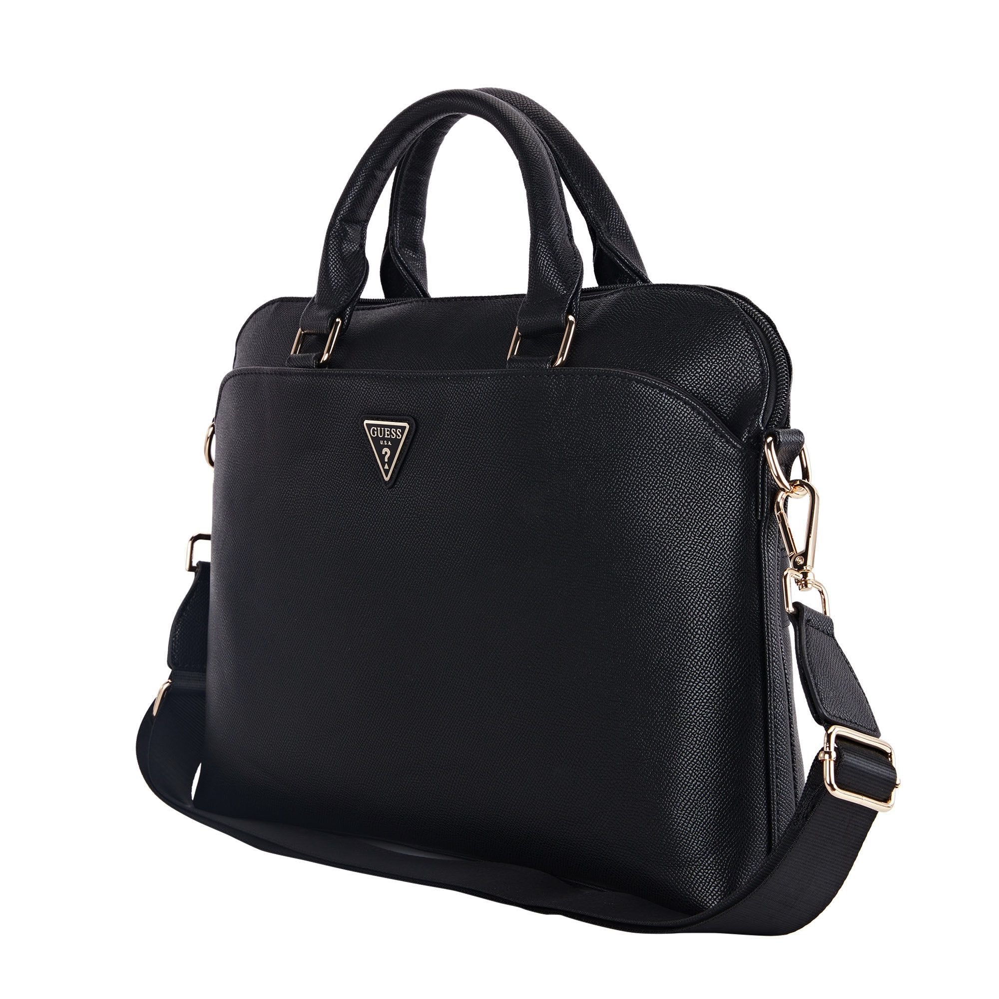 Guess Grained  Triangle Logo Laptoptasche Macbook 15/16 Zoll