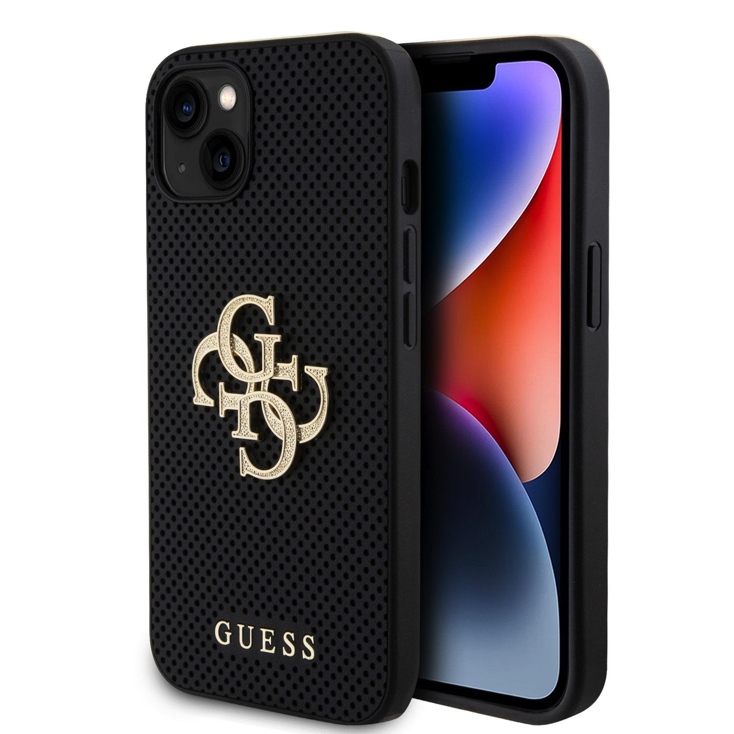 Guess 4G Glitter Big Metal Logo Case