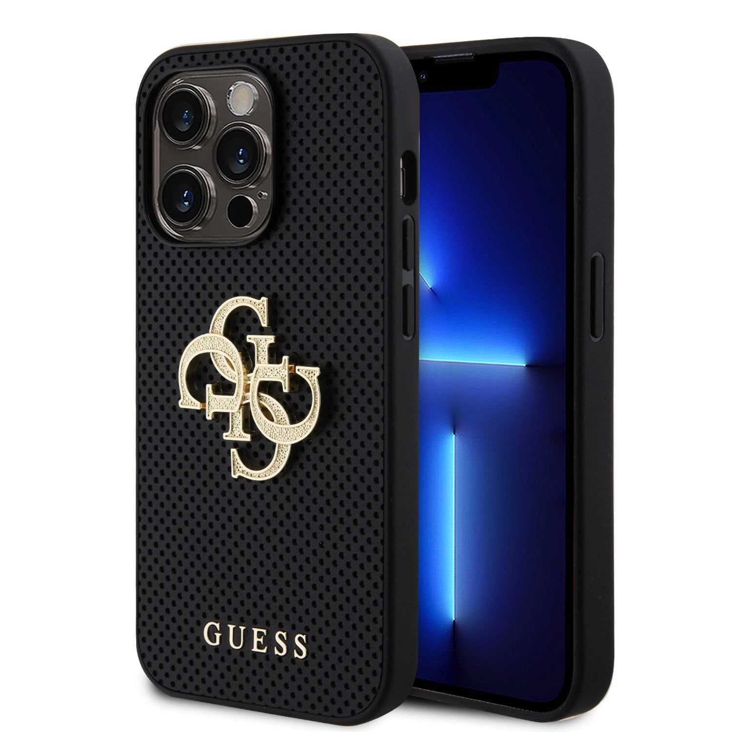 Guess 4G Glitter Big Metal Logo Case