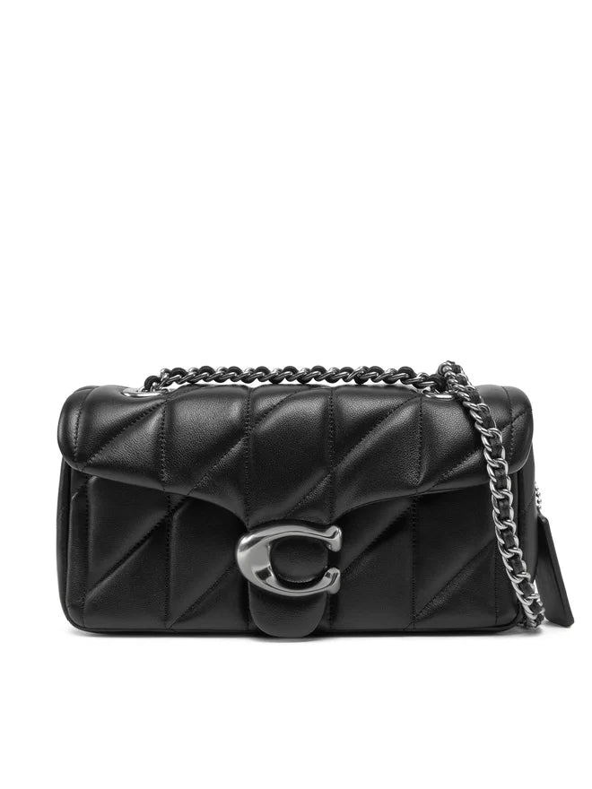 Coach Tabby 20 Schultertasche Nappaleder schwarz